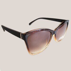 NWT Jessica Simpson Sunglasses in Brown Ombre Quilt Texture Sides w/ Gold